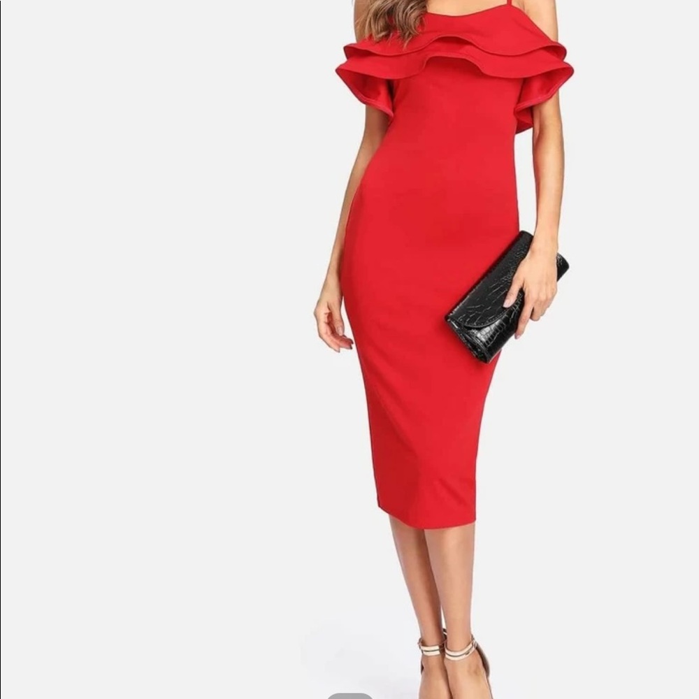Shein Layered ruffle cami dress
